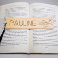 Personalized Wood Bookmark with Tassel - UFOs - Quetzal Studio