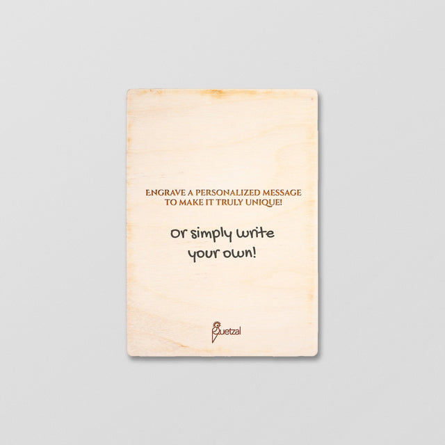 Wood Greeting Card - The Man The Myth The Legend - Quetzal Studio