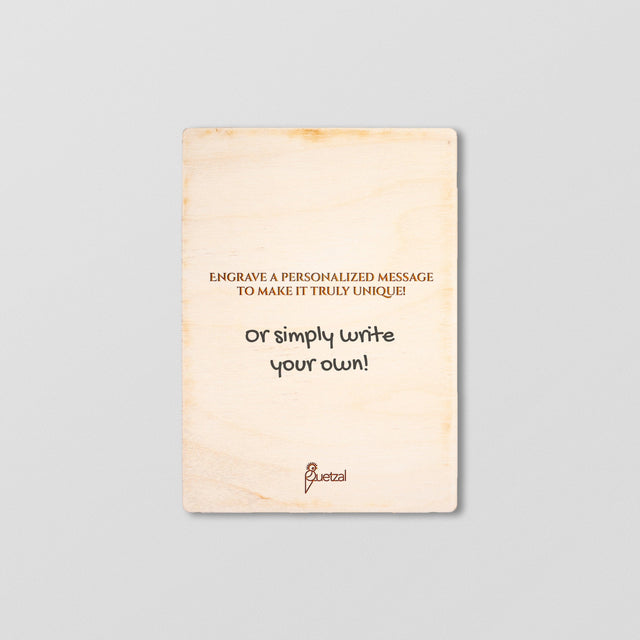 Wood Greeting Card - Design Your Own - Quetzal Studio